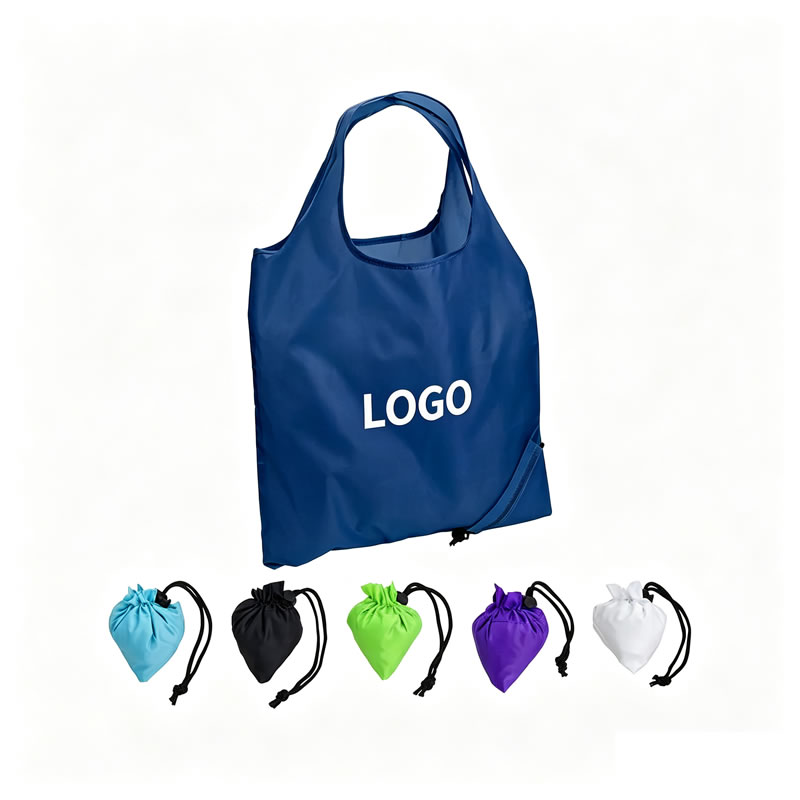 Custom Print Folding Polyester Reusable Shopping Tote Bag