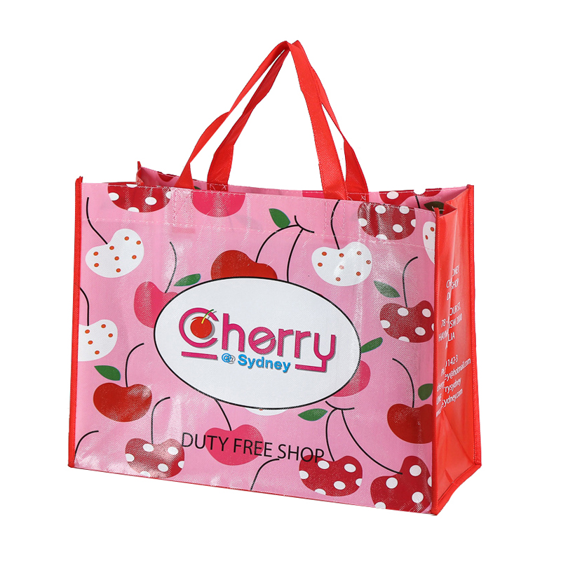 Glossy Laminated Non Woven Shoppin Bag with Custom Design